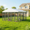 10x10 ft Heavy Duty Outdoor Dog Kennel S7686