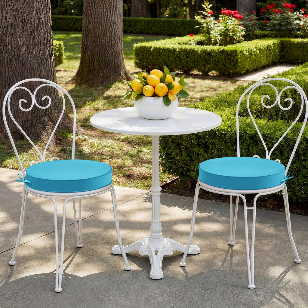 15" Round Waterproof Fade Resistant Chair Cushions Set of 2 S344168