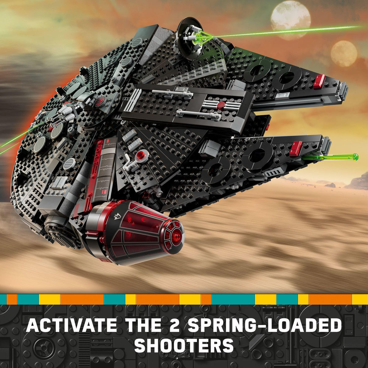 Buildable Starship Toy Set with 6 Minifigures X4834